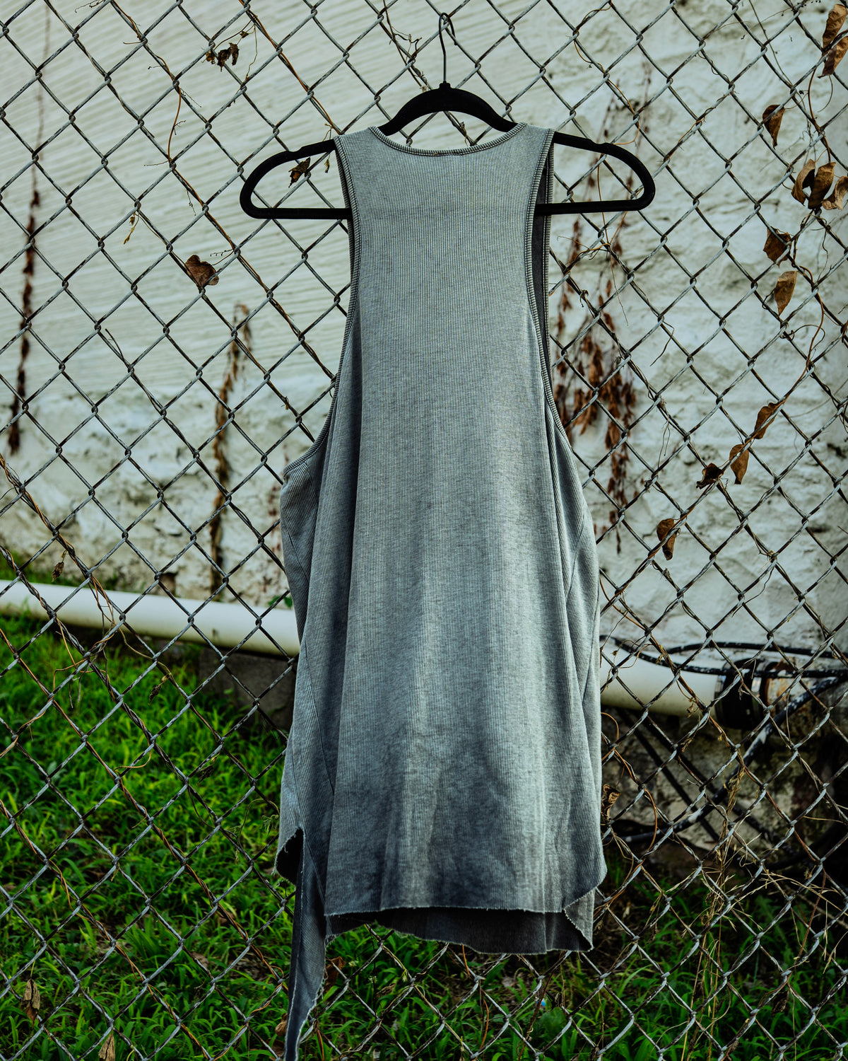 Stage Worn Grey Black Tank