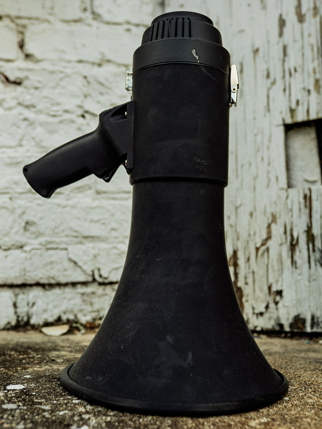 Stage Used Black Megaphone