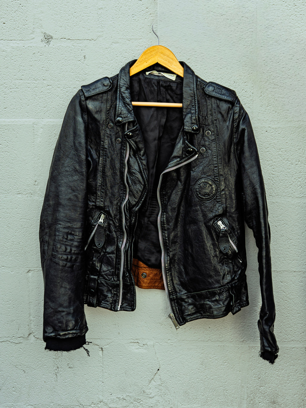 Cage to Rattle Photo Shoot Golden Goose Leather Jacket