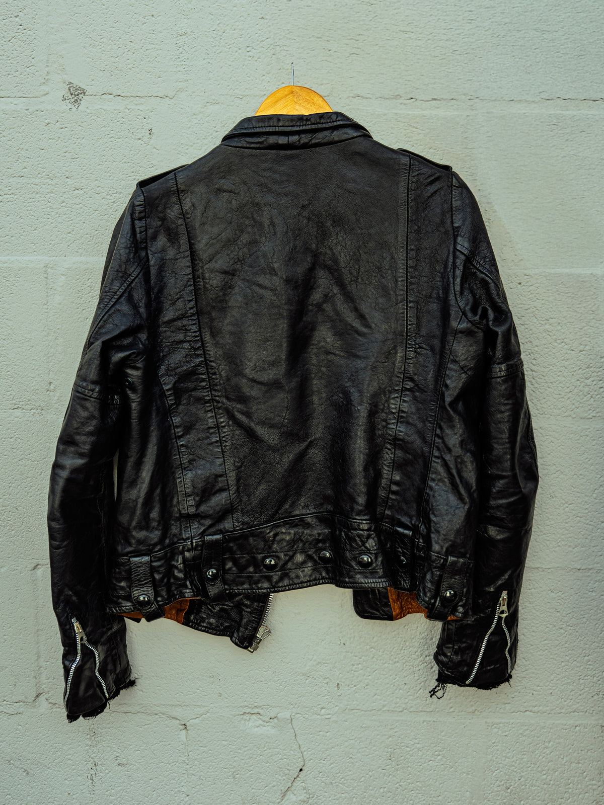 Cage to Rattle Photo Shoot Golden Goose Leather Jacket