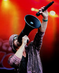 Stage Used Black Megaphone