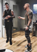 Grey White Tank - Chris performing with Papa Roach (brysonroatch)