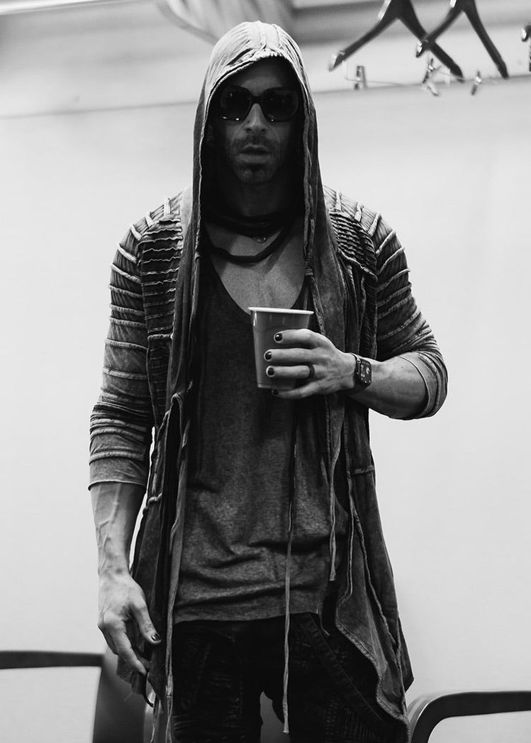 Grey Black Tank - Chris on stage